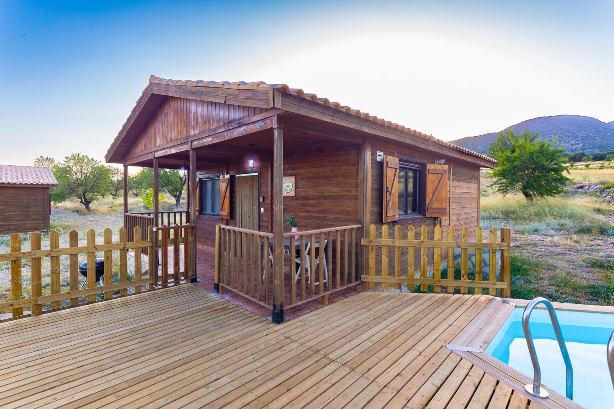 מורטאיה Aldea Los Odres - Cabanas De Madera De 1ª Con Piscina Privada Y Bbq En La Puerta מראה חיצוני תמונה