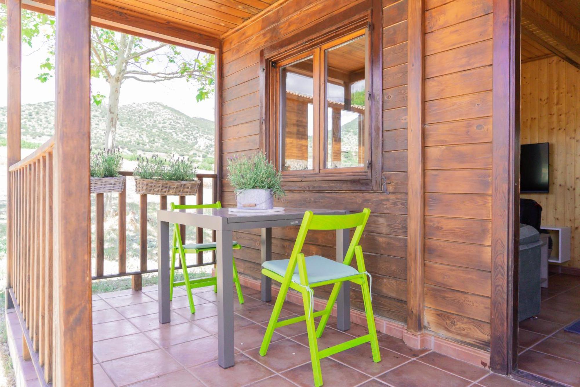 מורטאיה Aldea Los Odres - Cabanas De Madera De 1ª Con Piscina Privada Y Bbq En La Puerta חדר תמונה